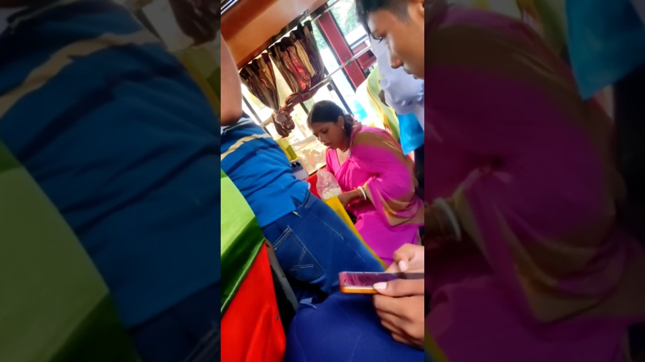 Aunty eating in the bus #viral #shorts