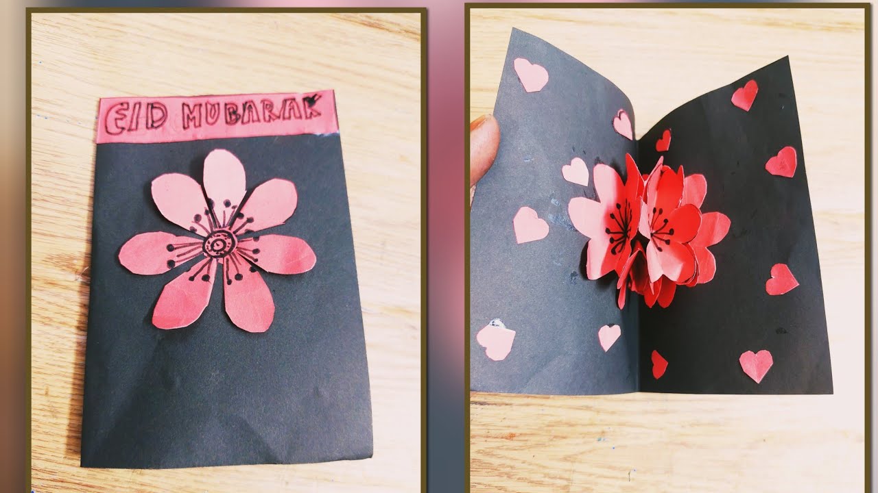 Eid Mubarak pop up greeting Card/3D Eid mubarak card making ideas 