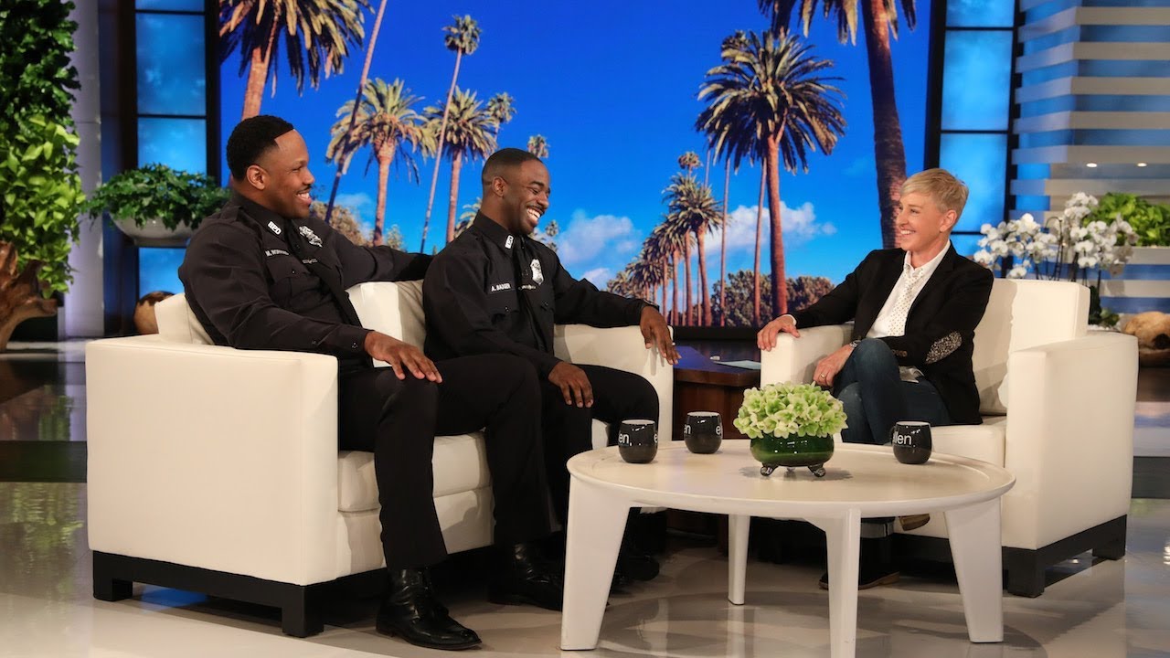 Ellen Meets Viral Singing Cops Michael & Moe