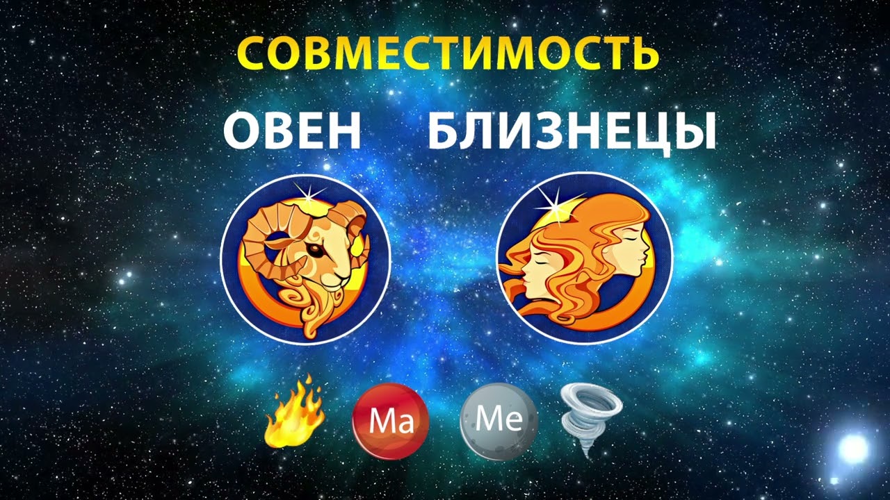 ОВЕН и БЛИЗНЕЦЫ 🔥🌀 СОВМЕСТИМОСТЬ ЗНАКОВ ЗОДИАКА Мужчины и Женщины