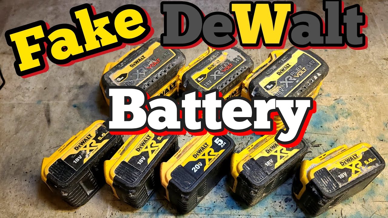 Вот почему не стоит покупать поддельные аккумуляторы Dewalt и почему большинство аккумуляторов не...
