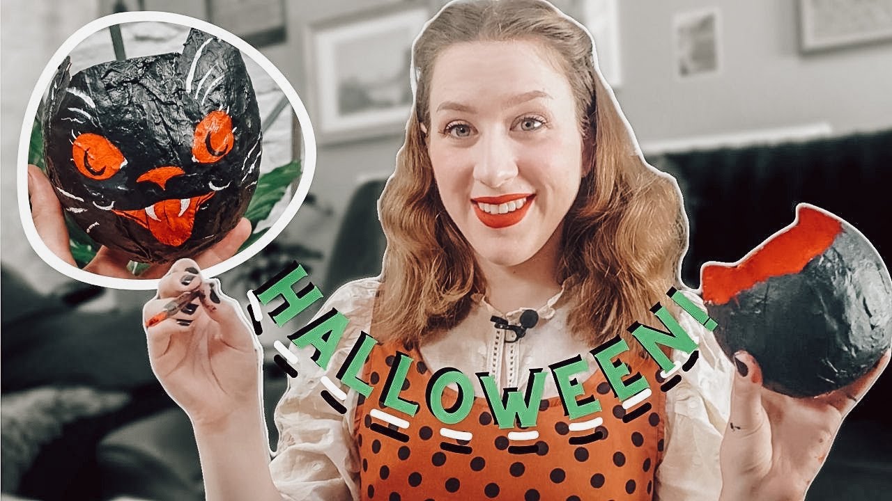 Recreating Vintage Halloween Decorations! // Get Crafty With Me