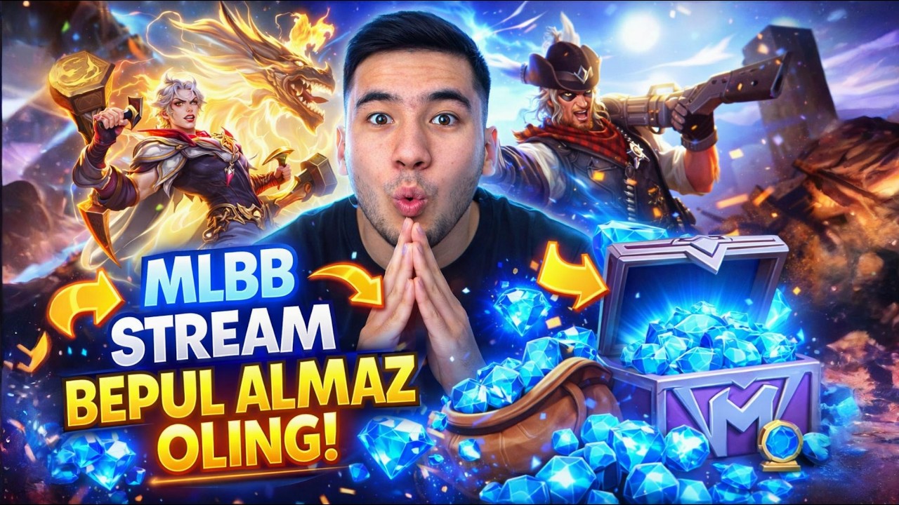 🔴 MLBB LIVE | ALMAZ TARQATAMIZ YUTUQLI PVP LOBYLAR GO VA RANK KOTARAMIZ