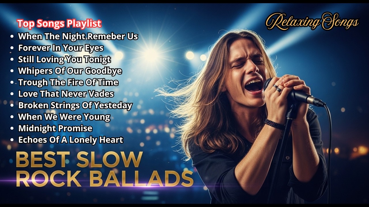🔴 LIVE – Best Slow Rock Ballads 70s 80s 90s | Legendary Rock Love Songs