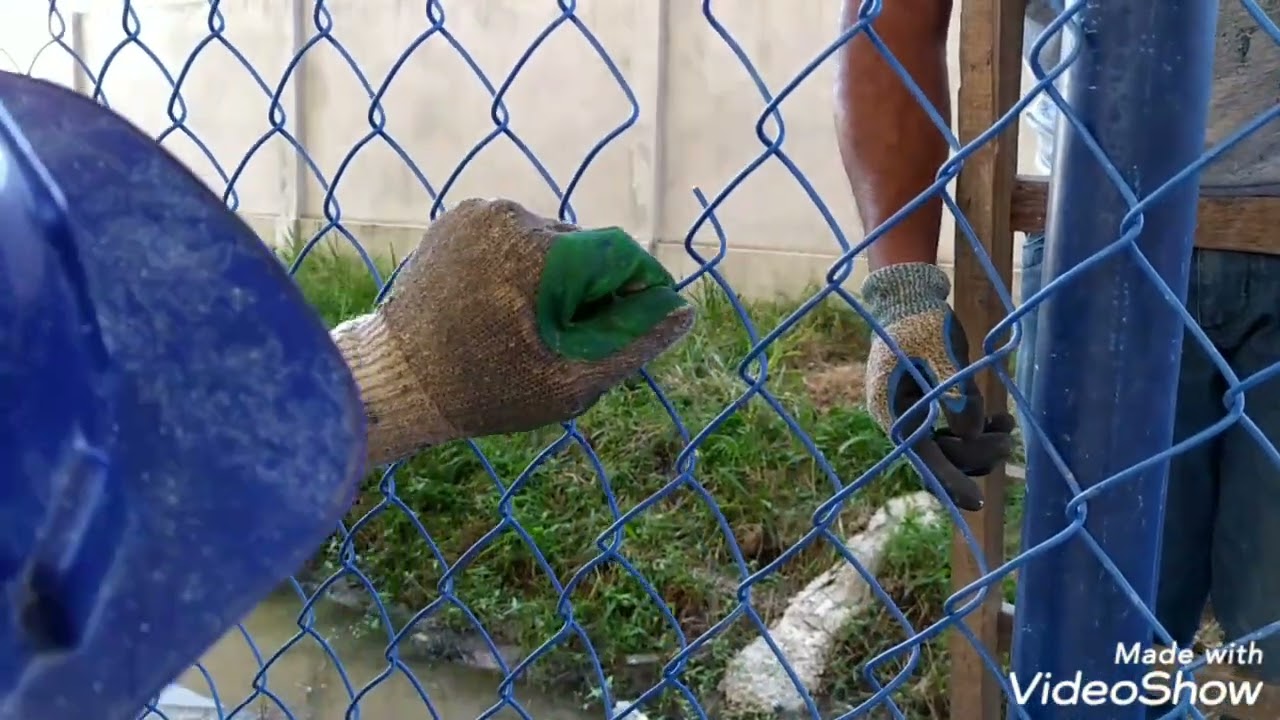 como fazer emenda em tela de alambrado