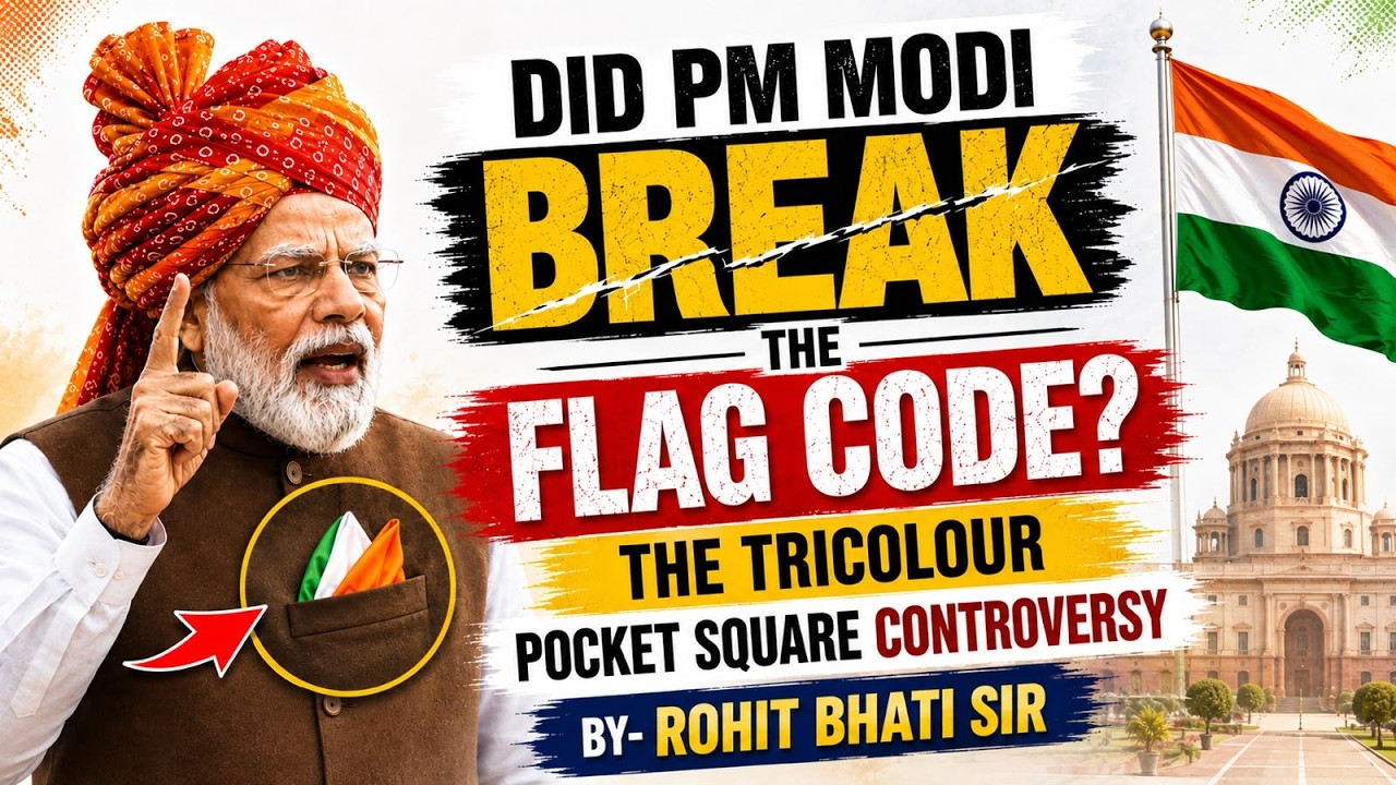 Tricolour Pocket Square Controversy | PM Modi | Flag Code Rules Explained