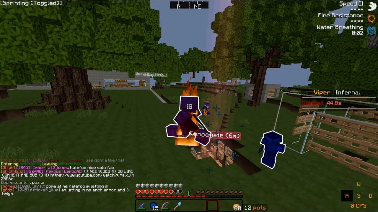 1 HEART SOTW TRAPPING CLUTCH + OP FENCEGATE TRAP (Minecraft HCF)