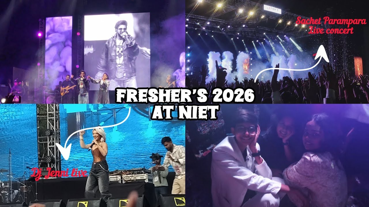 NIET Fresher’s 2026 Vlog | Best Night of College Life 🎉 | Unbelievable Night ✨