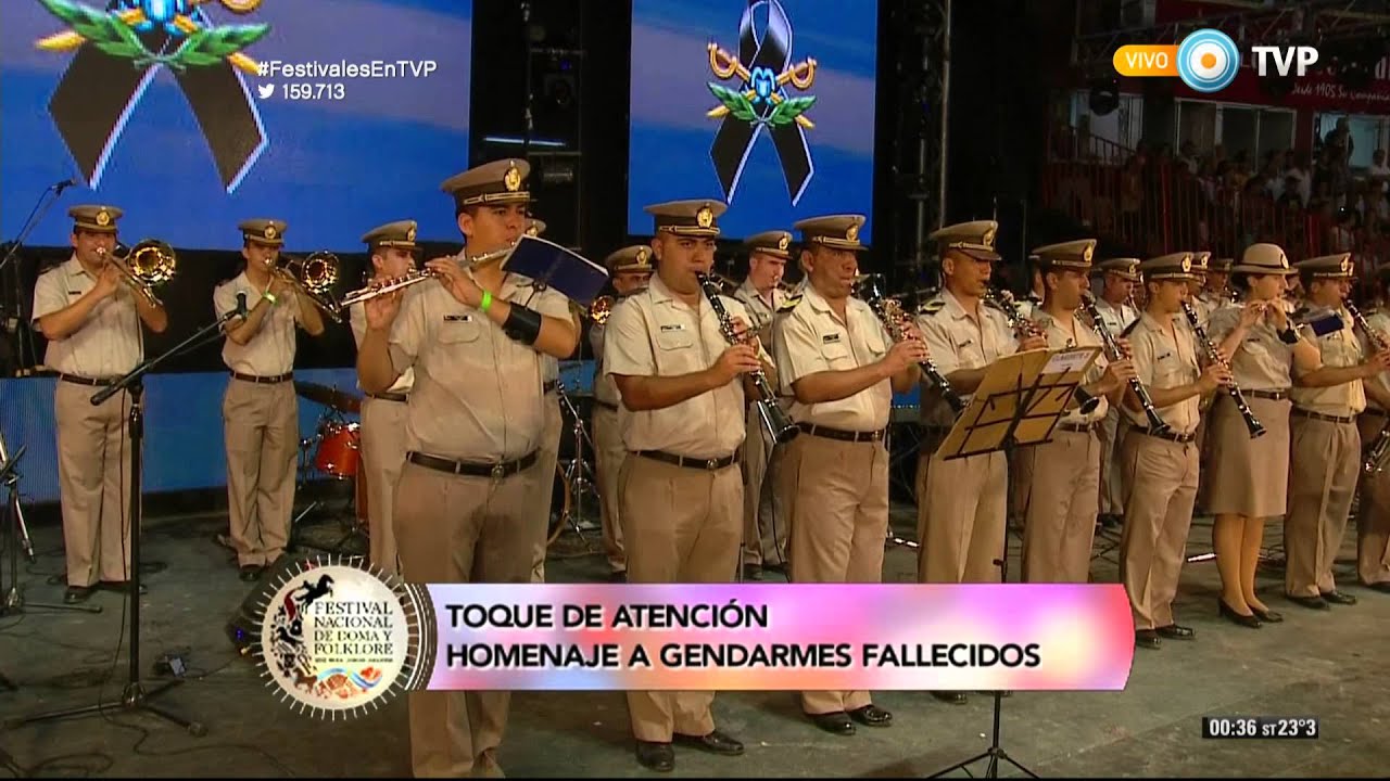 Presentación de Gendarmería Nacional en el Festival de Jesús María 2016