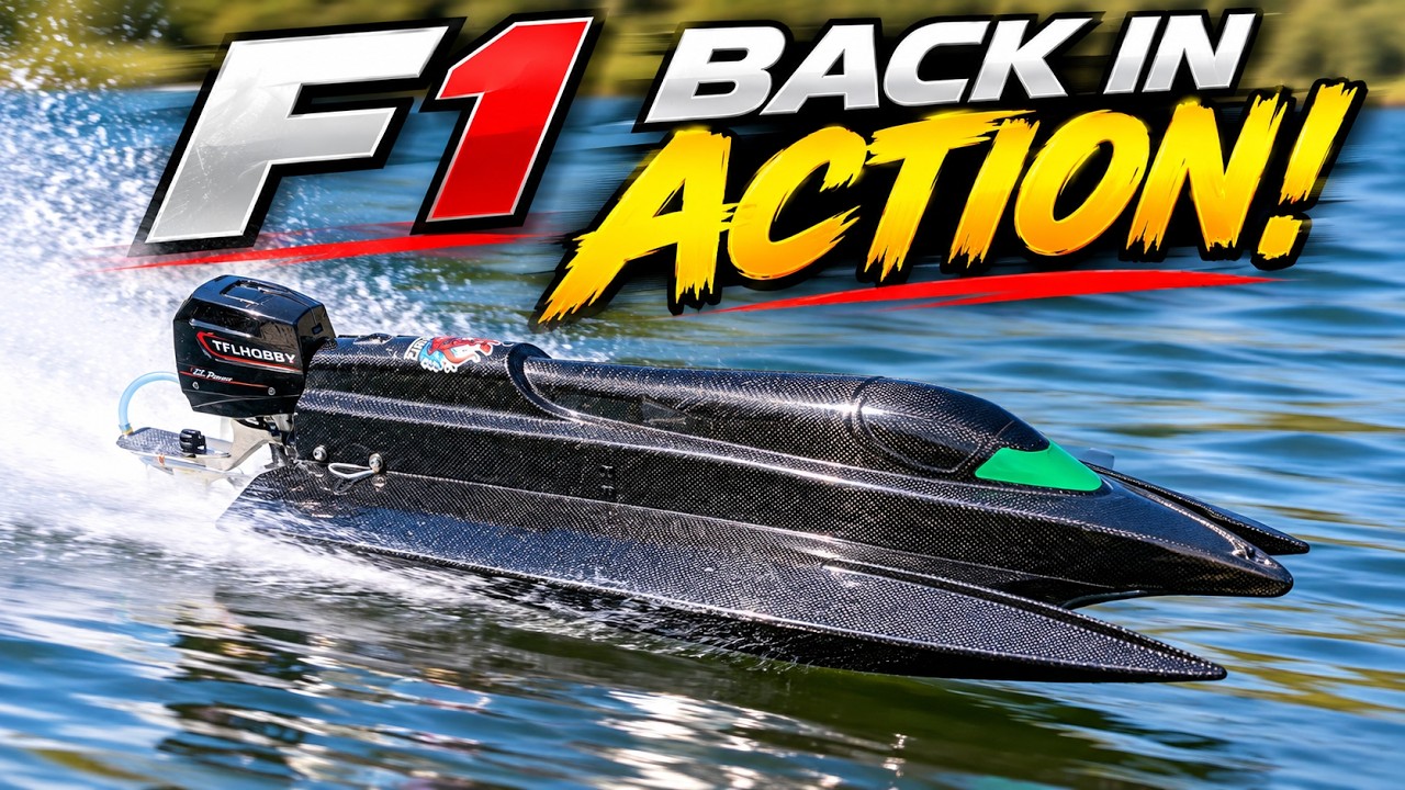 29inch RC Boat Carbon F1 Tunnel 6s with GPS speed