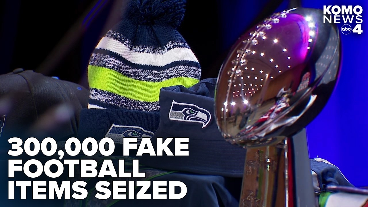 NFL, Customs Agents announce 300,000 items seized in 