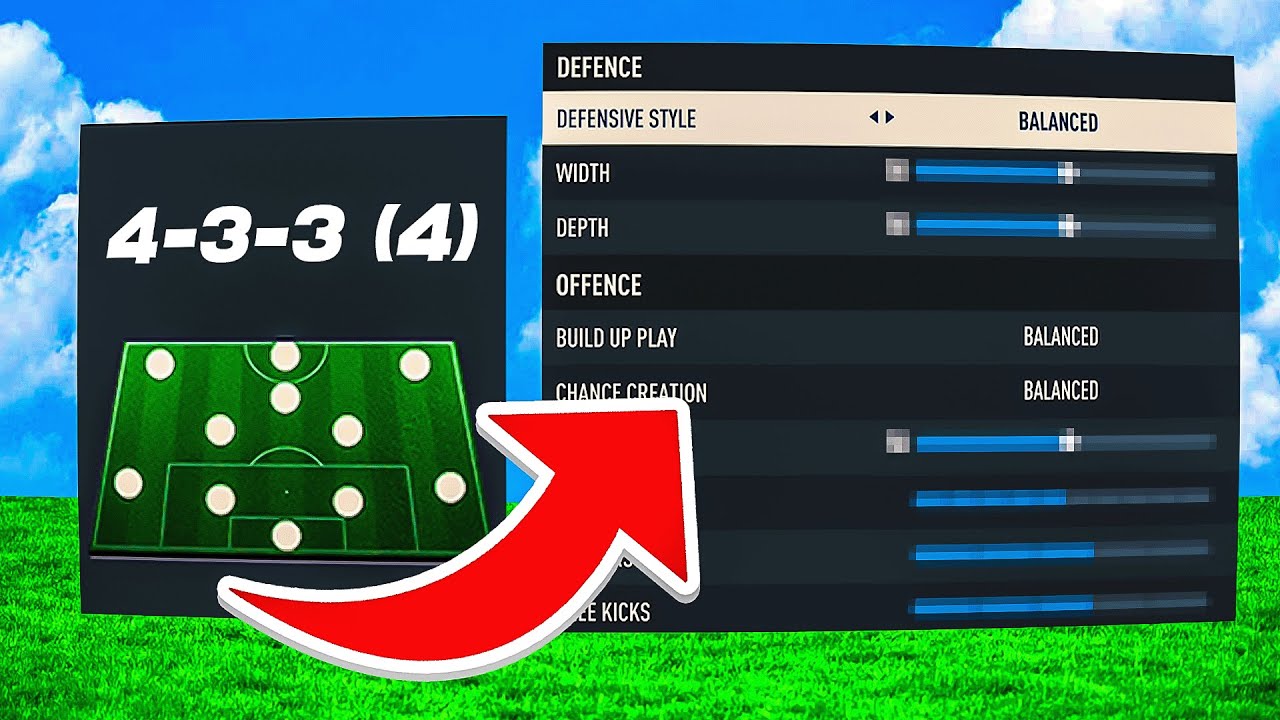 THIS FORMATION IS INSANE😍433(4) BEST FIFA 23 CUSTOM TACTICS w/ Instructions (NEW PATCH)