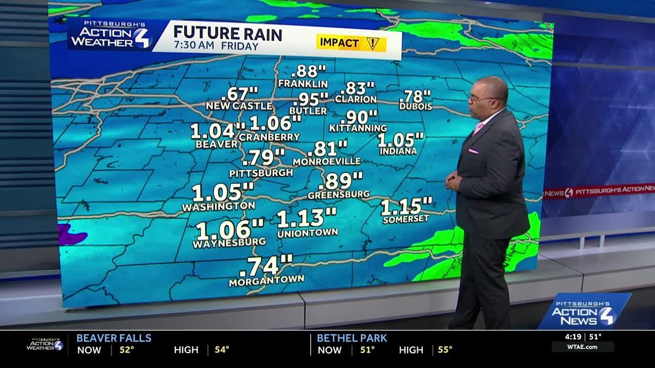 March 4 Forecast: Impact Day Thursday with heavy rain in Western PA