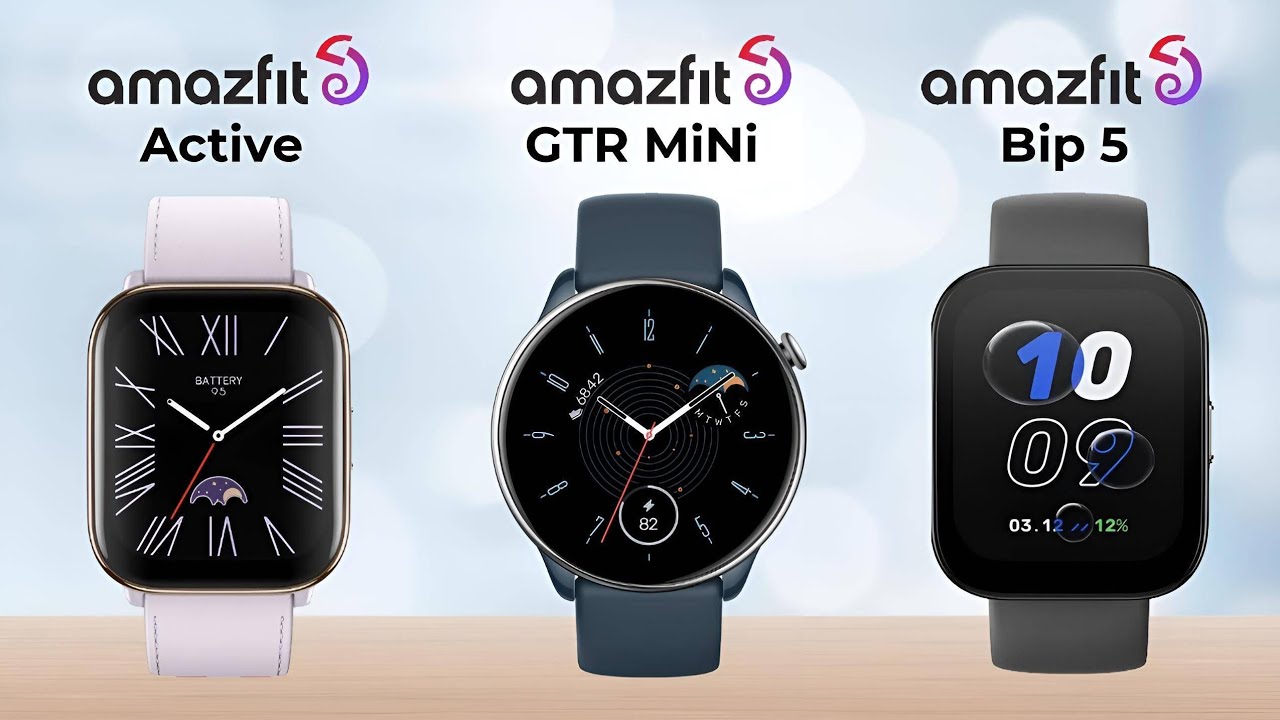Amazfit Active VS Amazfit GTR Mini VS Amazfit Bip 5 | Full Comparison!