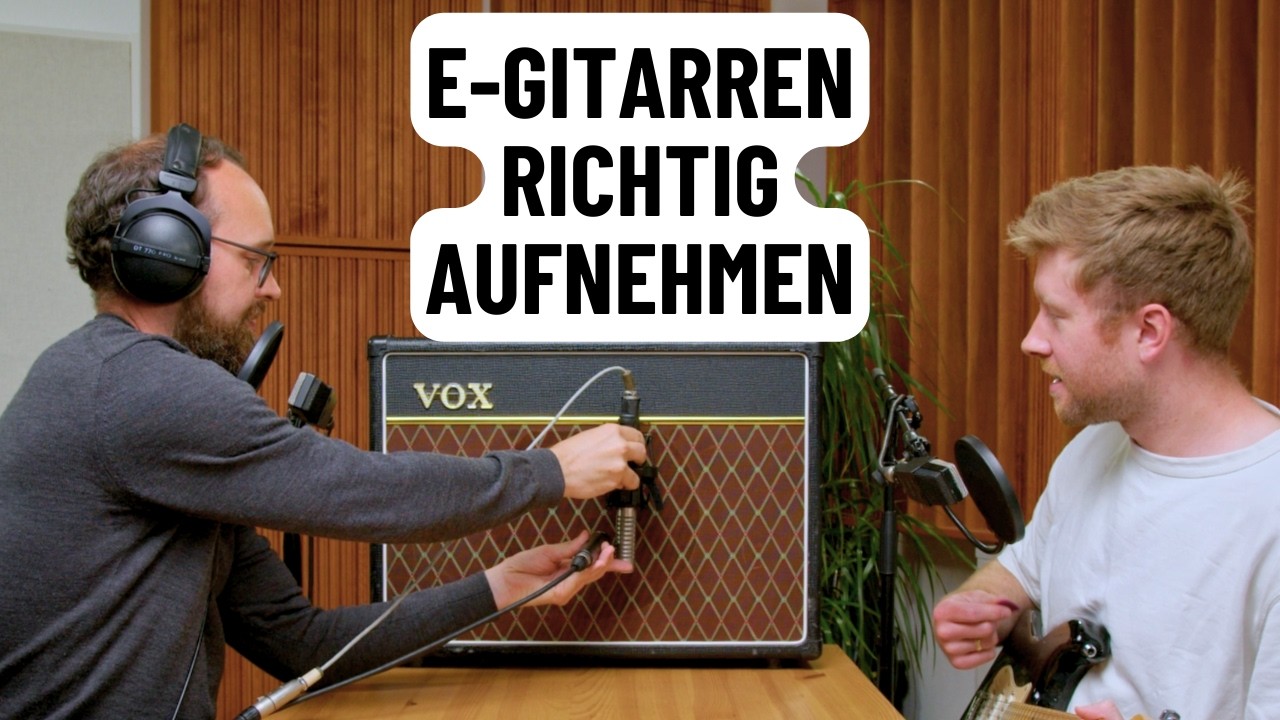 E-Gitarren aufnehmen - Equipment und Recording Tipps | Amp / Verstärker mikrofonieren