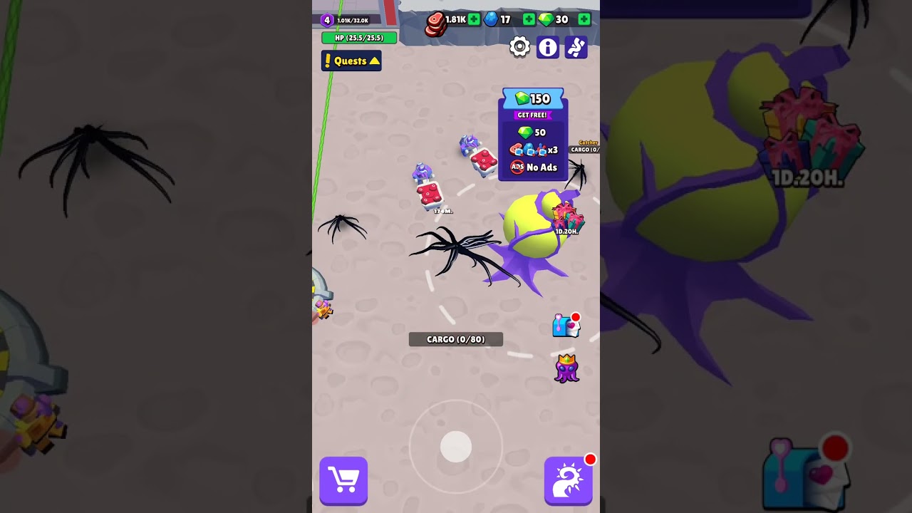 Alien Invasion game part 12 | Android game | Alien game-play | Spider game play