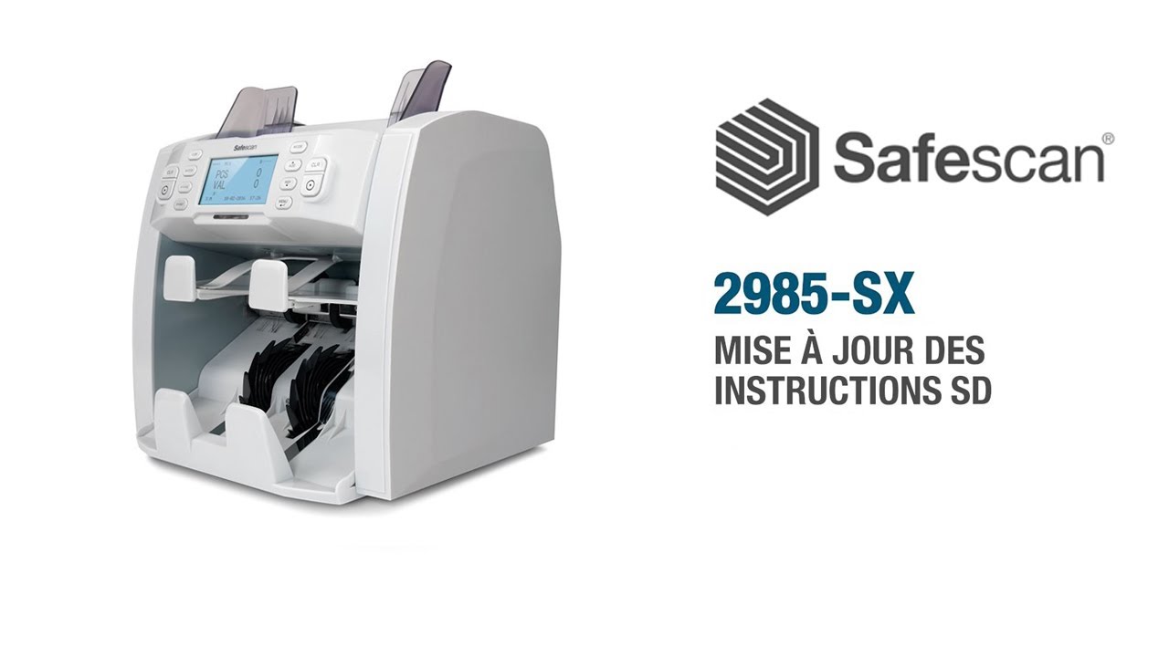 Safescan 2985-SX Instructions De Mise A Jour Par SD | Français