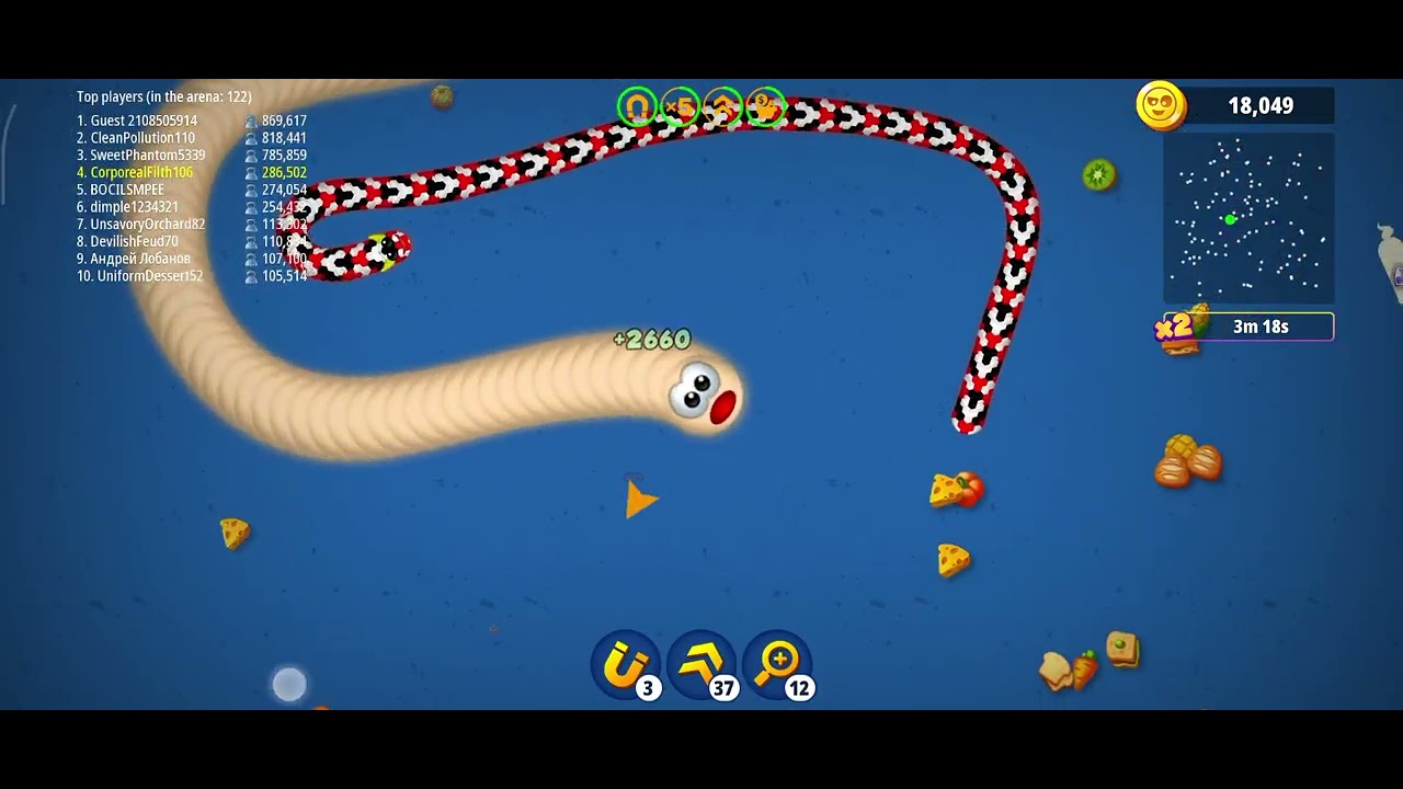 Snakelite game st patricks day worms zone😎#snakegame#motupatlu#sinchan#games#machlisong#robot#level 