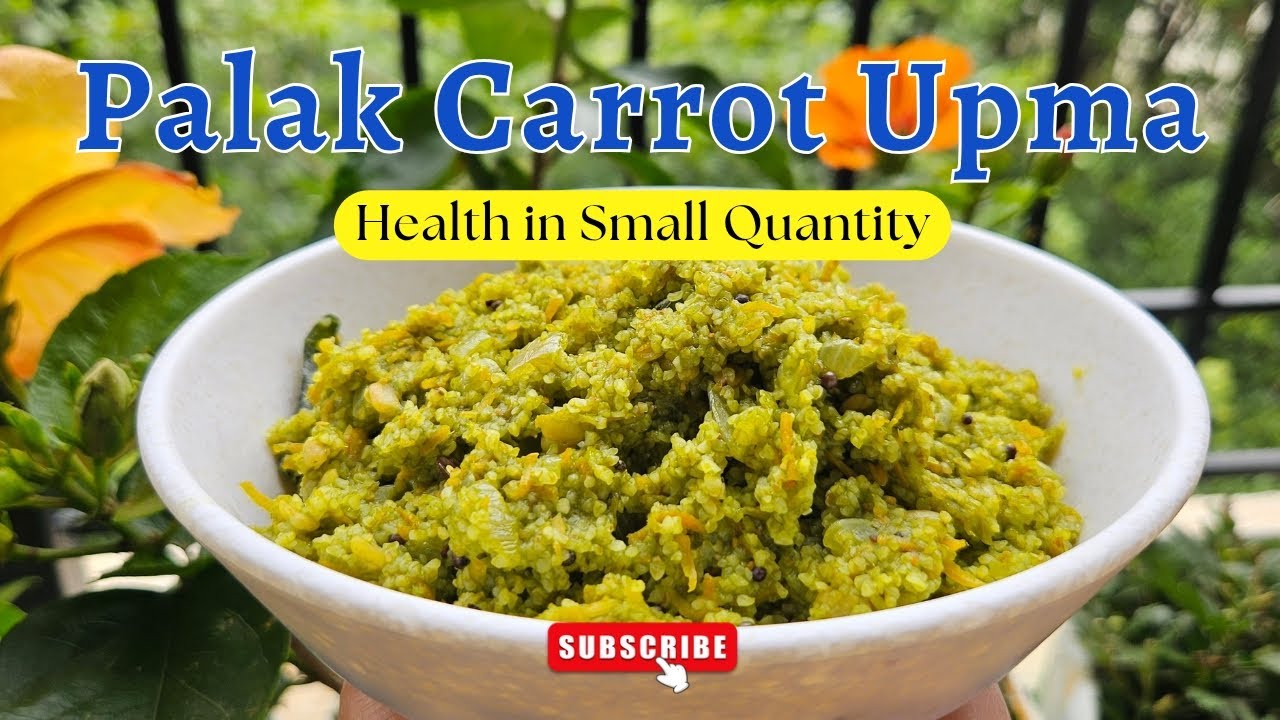 Healthy Palak Carrot Upma for Kids 🥕 | Easy Baby Breakfast Recipe Dhundhun's Tummy Tales 🌿