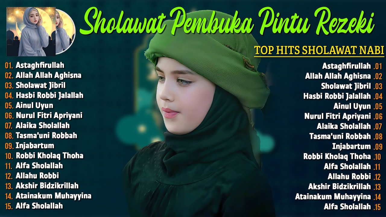 SHOLAWAT JIBRIL PEMBUKA PINTU REZEKI || Astaghfirullah || SHOLAWAT NABI MERDU TERBARU 2025