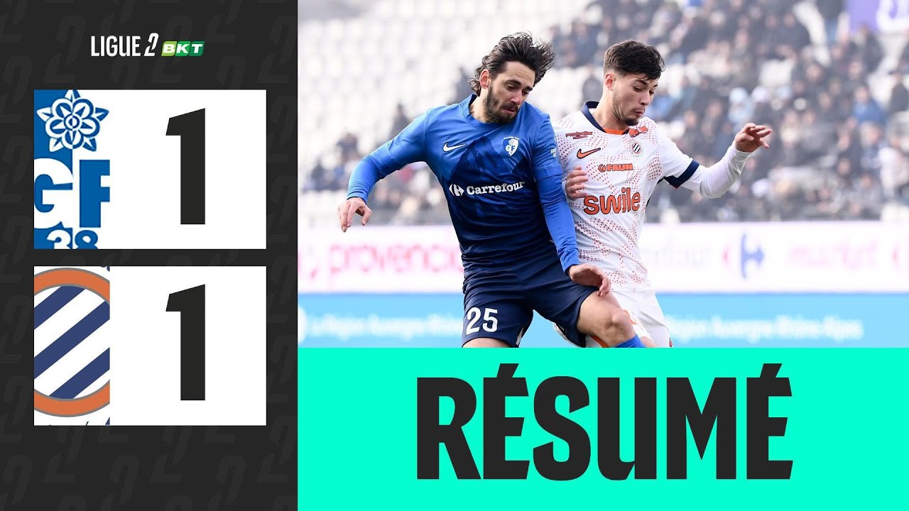 GRENOBLE FOOT 38 - MONTPELLIER H&Eacute;RAULT SC (1-1) - 17&egrave;me journ&eacute;e - Ligue 2 BKT 25/26