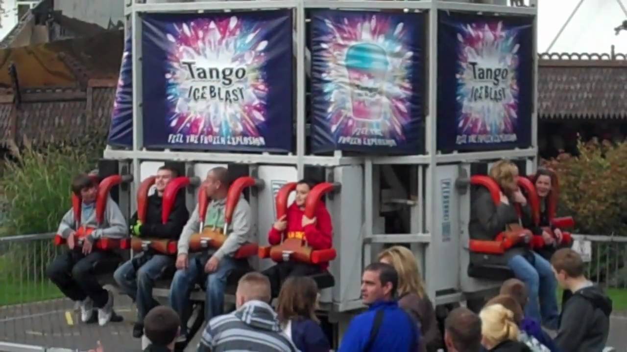Ice Blast (On & Off Ride, With It's Old Sign) At Pleasure Beach Blackpool