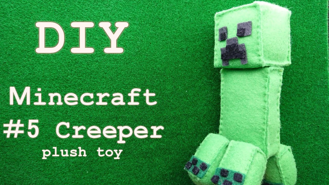 [DIY Minecraft] Creeper - Как сделать плюшевую игрушку -