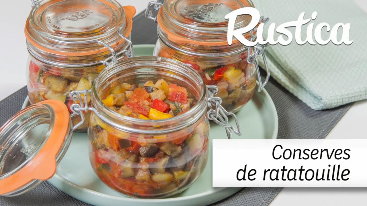 Recette de conserves de ratatouille estivale