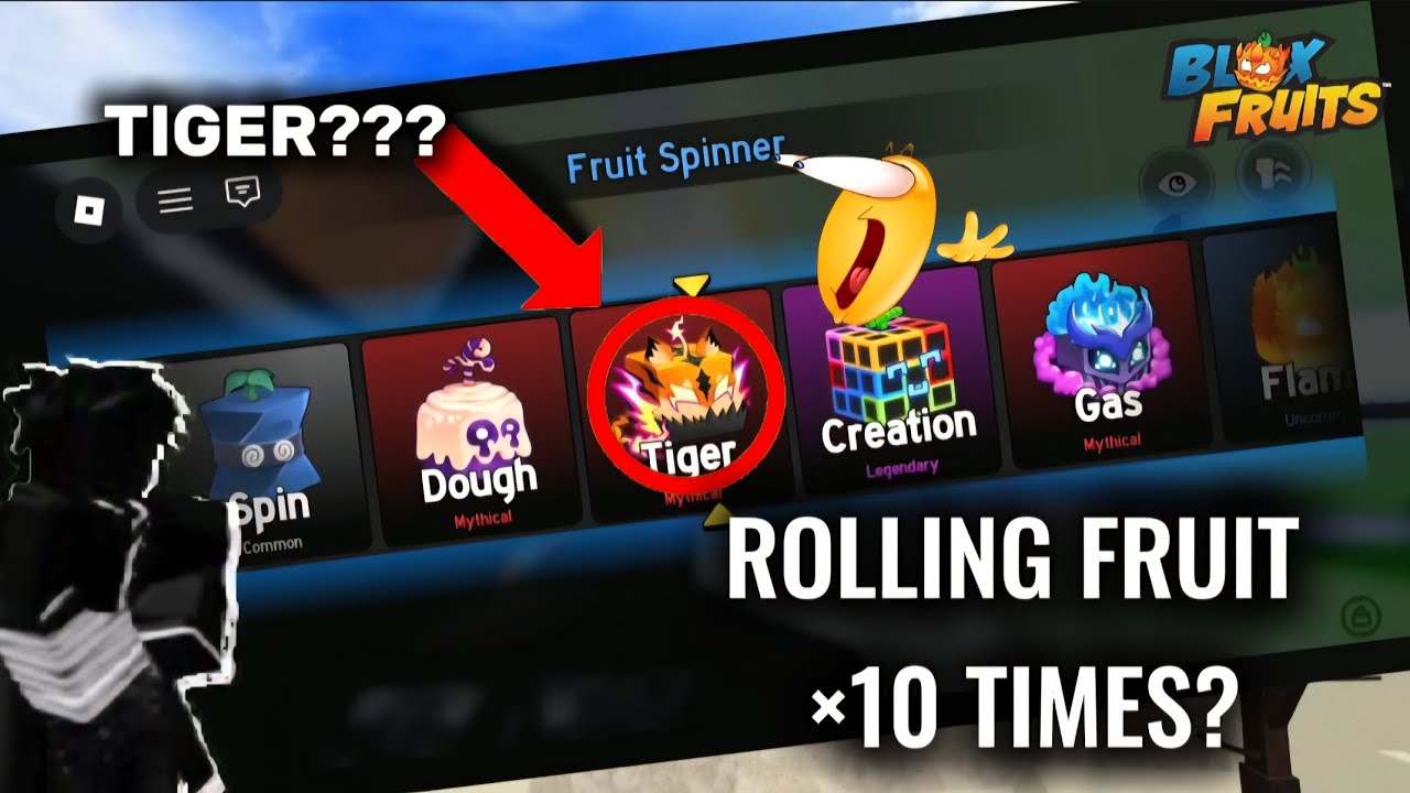 Rolling fruits 10 times | Blox fruits