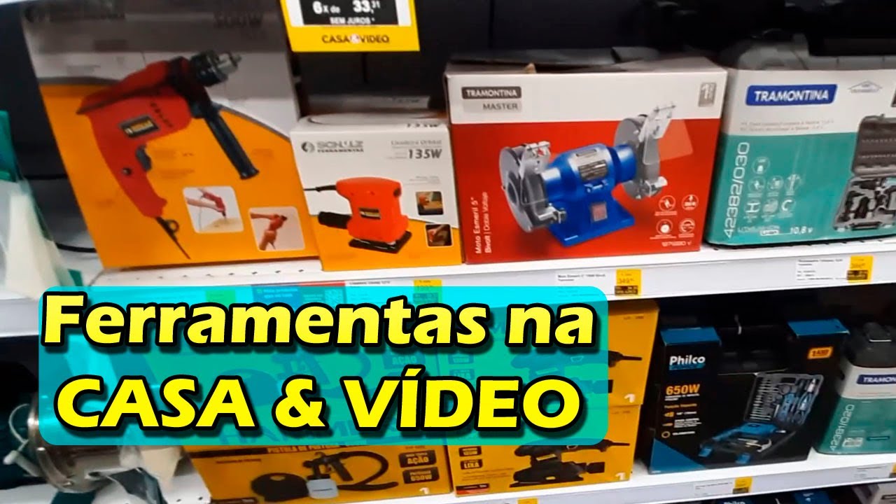 Loja de Ferramentas na Casa & V&iacute;deo, furadeiras, lixadeiras, parafusadeiras, bomba auto aspirante