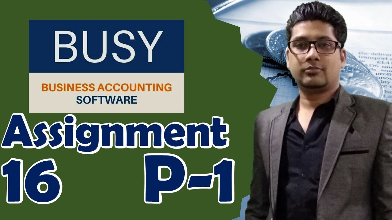 Purchase and Sale & Return transactions with Trade Discount & report in Busy | Assignment 16 Part 1