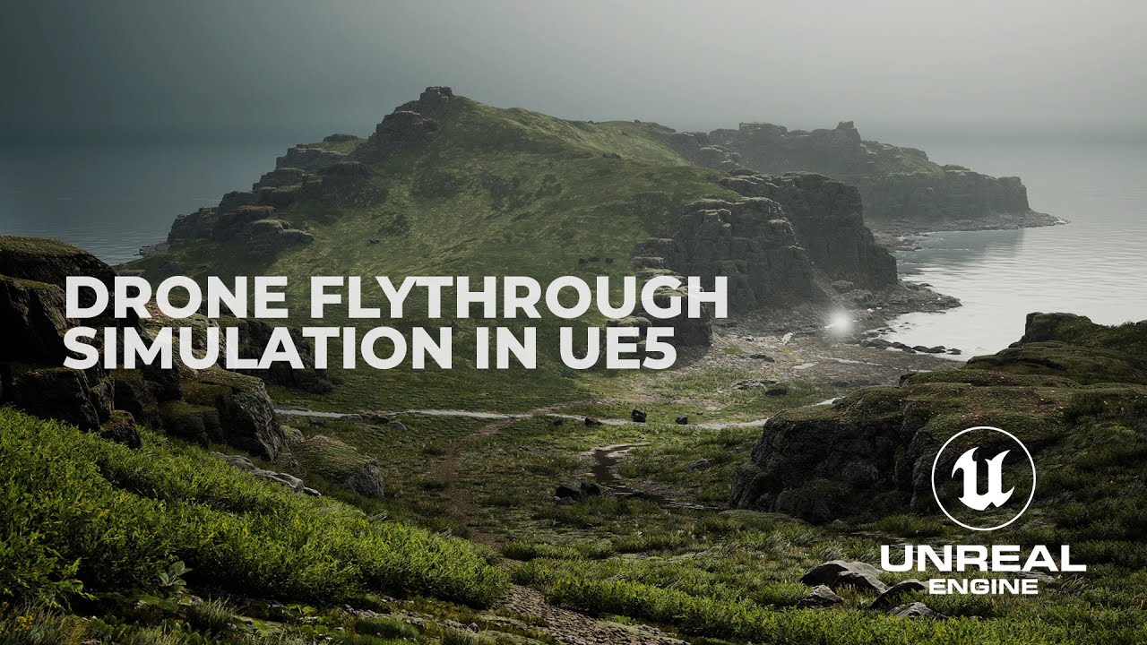 Drone Flythrough Simulation in Unreal Engine