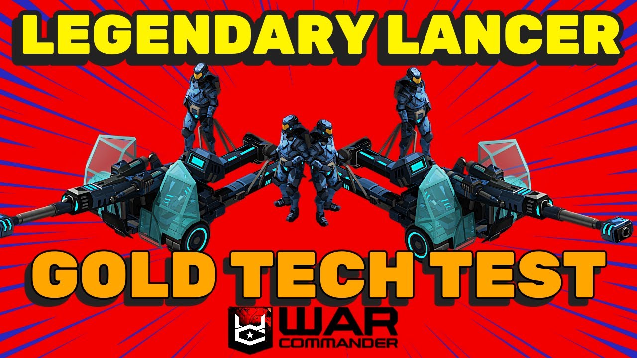 War Commander: L Lancer Tech Test (HE Shells, Fire Shells, Viral Bomb & No Tech)
