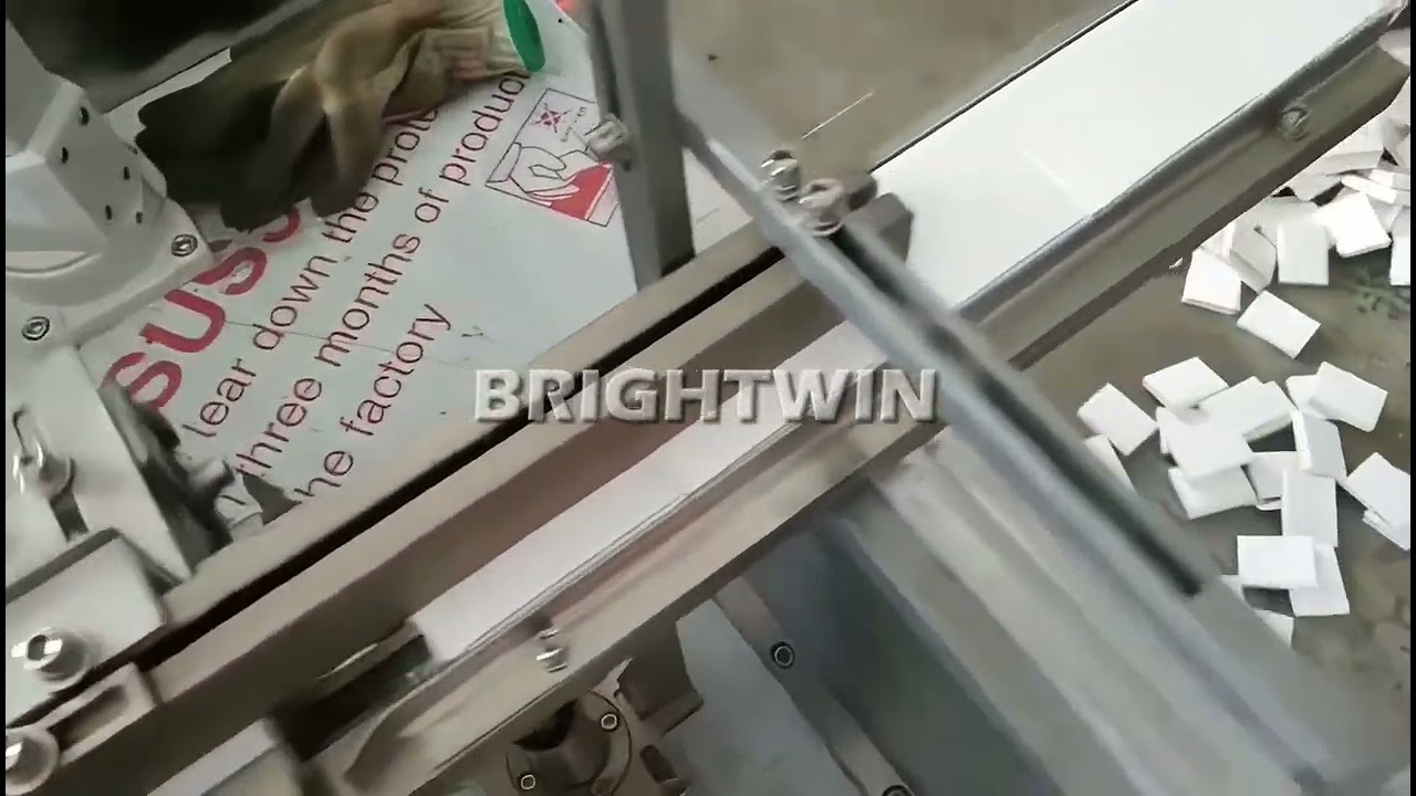 10g chicken cubes box packing laser for a Columbia client from Brightwin (4 cubes in each box)
