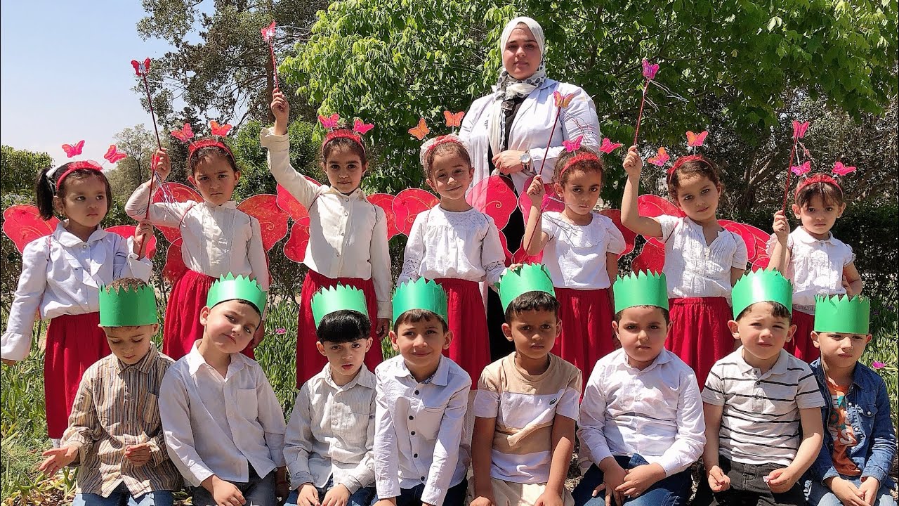 انشودة الفراشة مع براعم التمهيدي الاول والاستاذة زينب