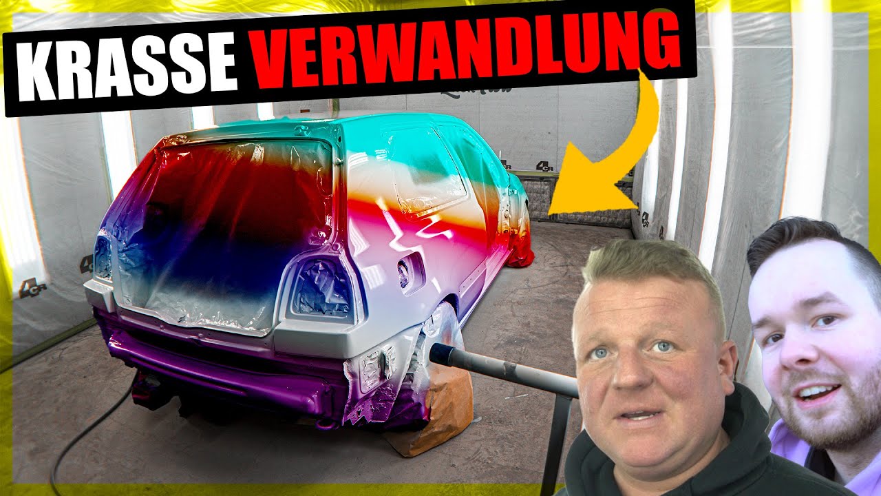 UNFALLGOLF wird TRAUMAUTO: Epische Lack-Transformation am VR6 Turbo!