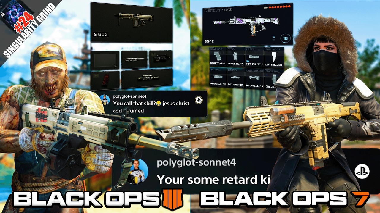 How Much GAYER! is The *NEW* Black Ops 4|7 SG12? - Singularity Camo Grind #24