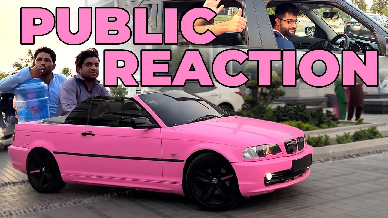 Public Reaction | Pink Wrap | Suneel & Laiba | PakWheels