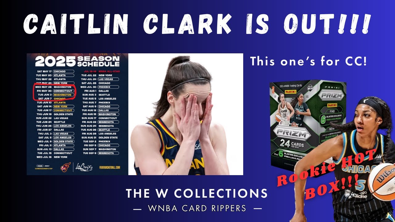 Caitlin Clark Injury Update + 2024 WNBA Prizm Blaster Rip! 💥 Rookie Heat w/ Angel Reese #’d! 🏀🔥