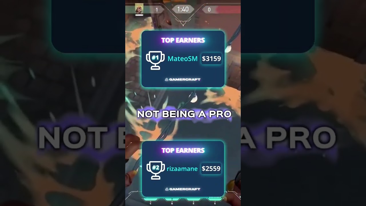 Earn money playing Valorant on Gamercraft.com #shorts