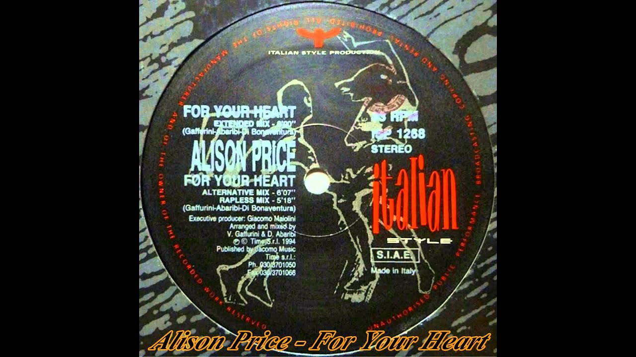 Alison Price - For Your Heart (Alternative Mix)