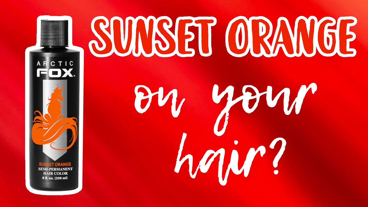Arctic Fox SUNSET ORANGE | Hair Swatches