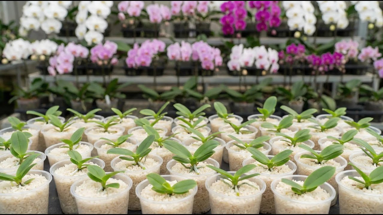 Propagating Orchids Using Rice – A Little-Known but Extremely Effective Method