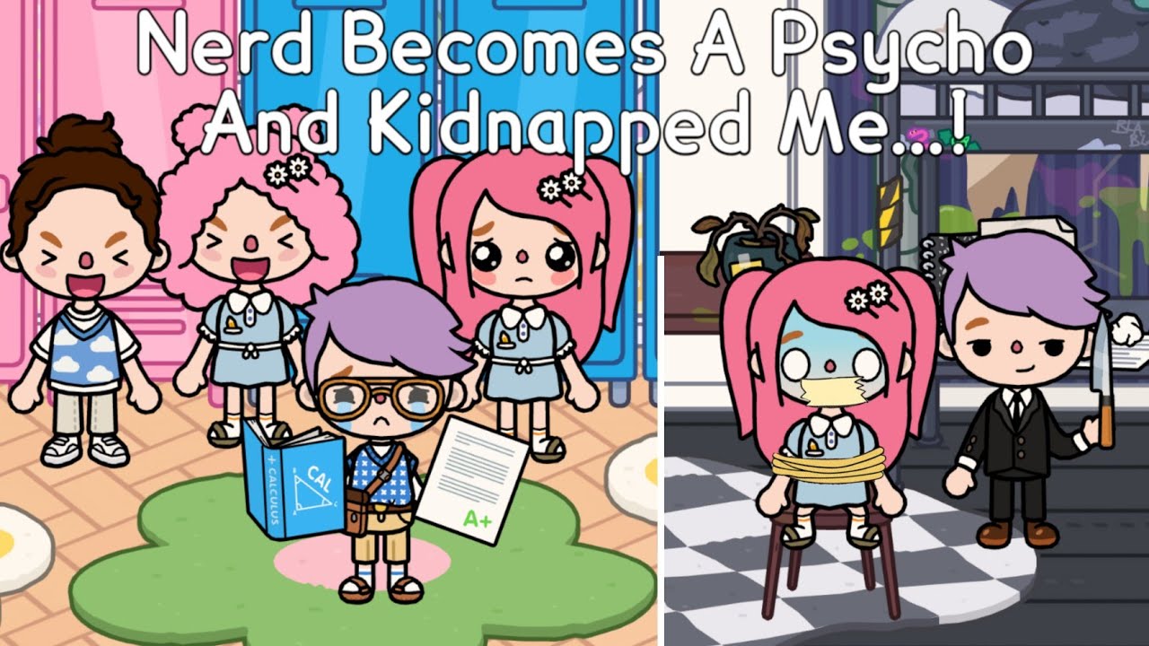 Nerd Becomes A Psycho And Kidnapped Me...! 😱👓👨🏻‍🦰💘🥀💔 | Toca Life World ✨ | Sad Story 💗 | Toca Boca