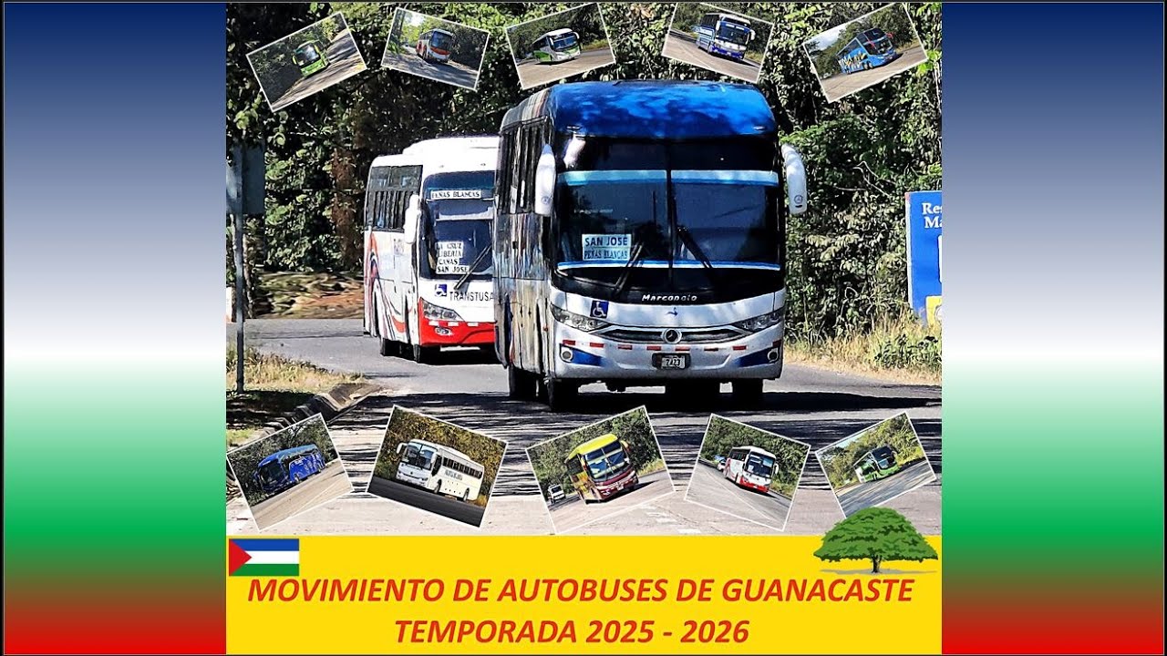 Movimiento de autobuses de Guanacaste Temporada 2025 -2026.