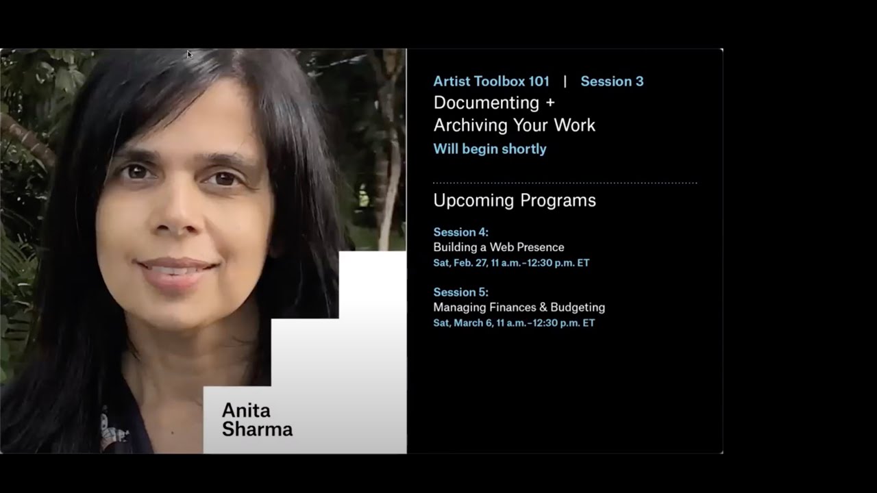Skills Artist Toolbox #3: Documenting and Archiving your Work