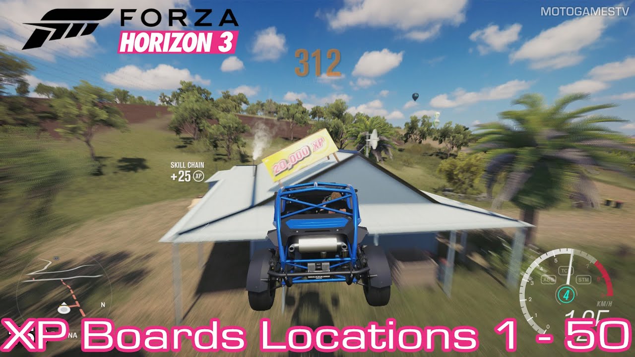 Forza Horizon 3 [PC/Xbox One] - XP Boards Locations Guide [1-50]
