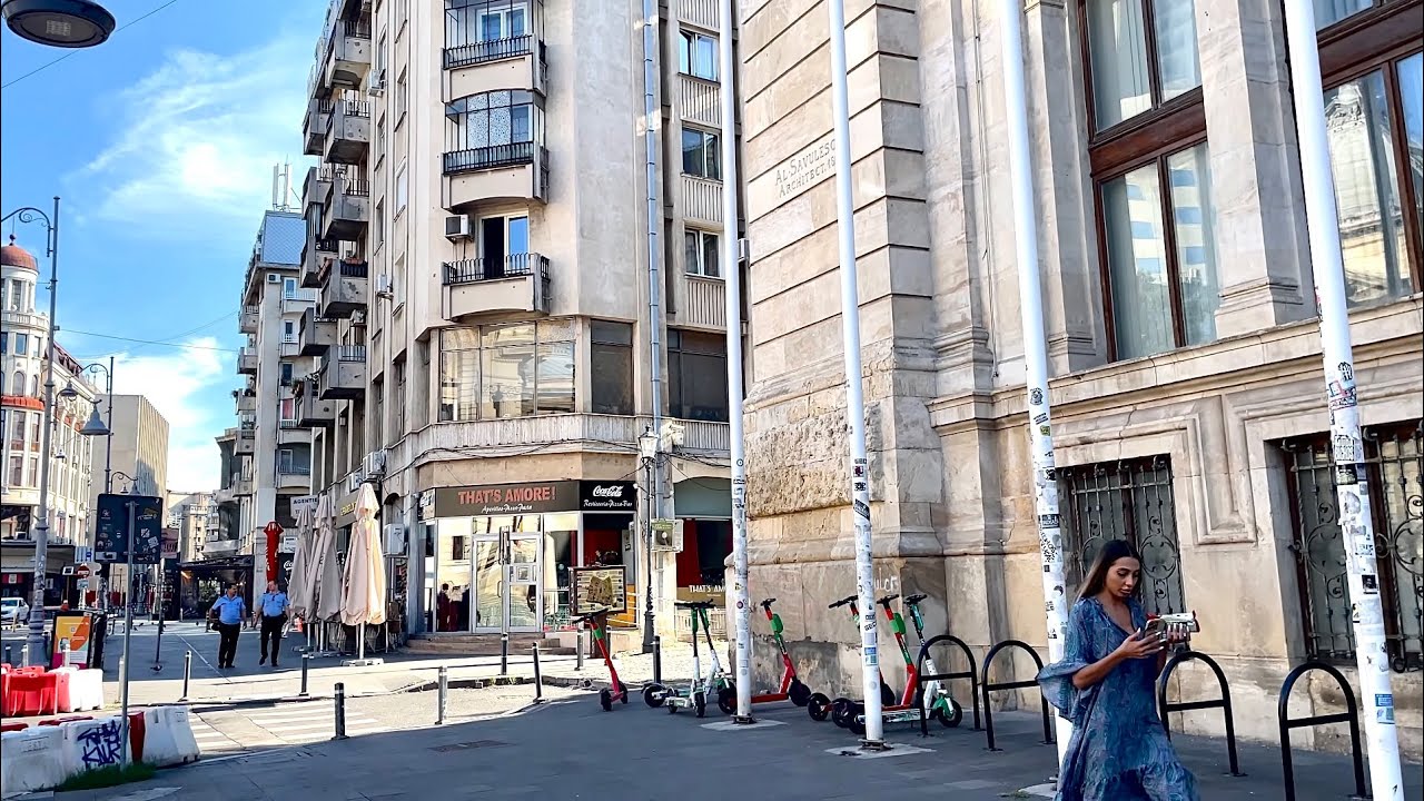 🇷🇴4K BUCHAREST MORNING WALKING TOUR | CALEA VICTORIEI | AUGUST 2024 💃🏼☀️❤️