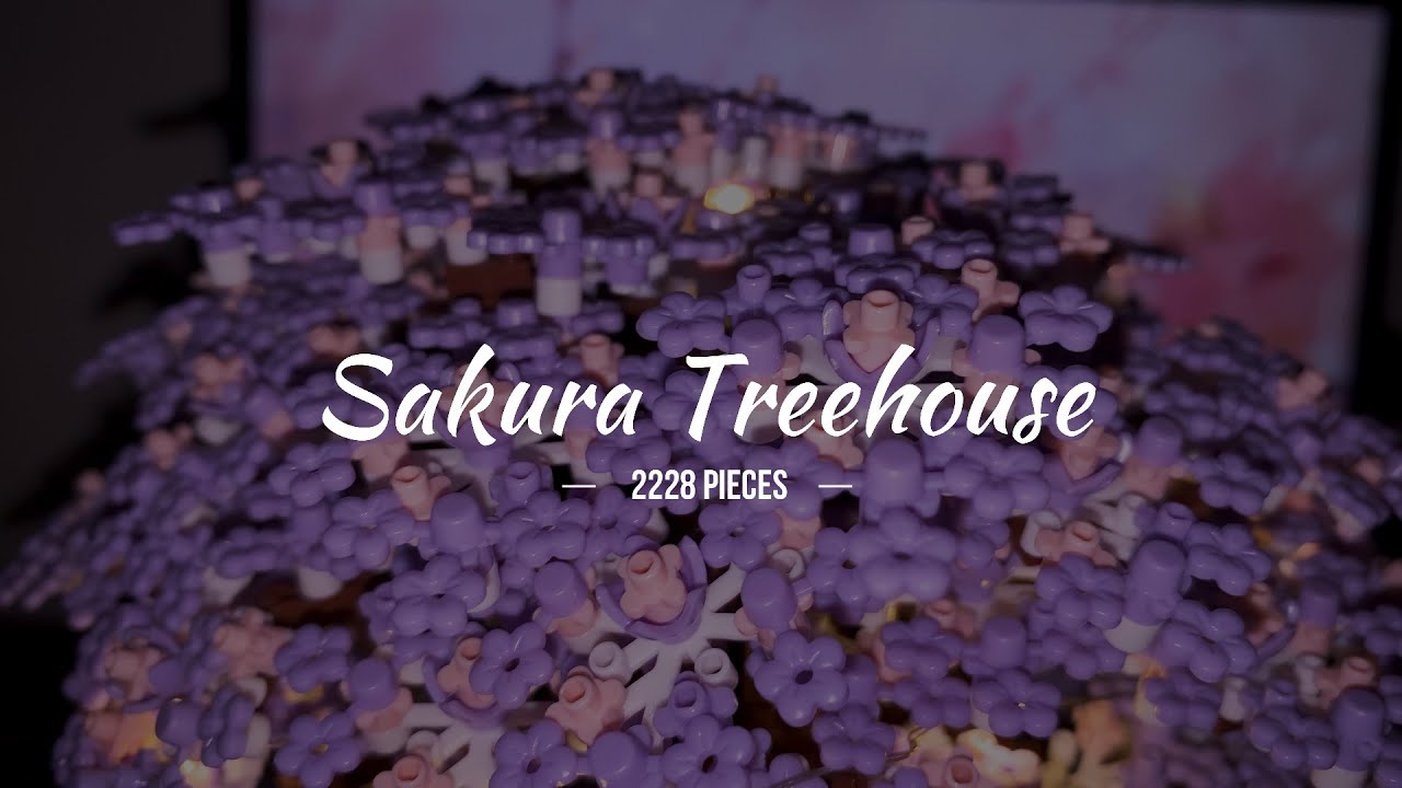 Step by Step: Creating a Beautiful Sakura Tree House! 🌸 #lego #sakura #diy #handmade