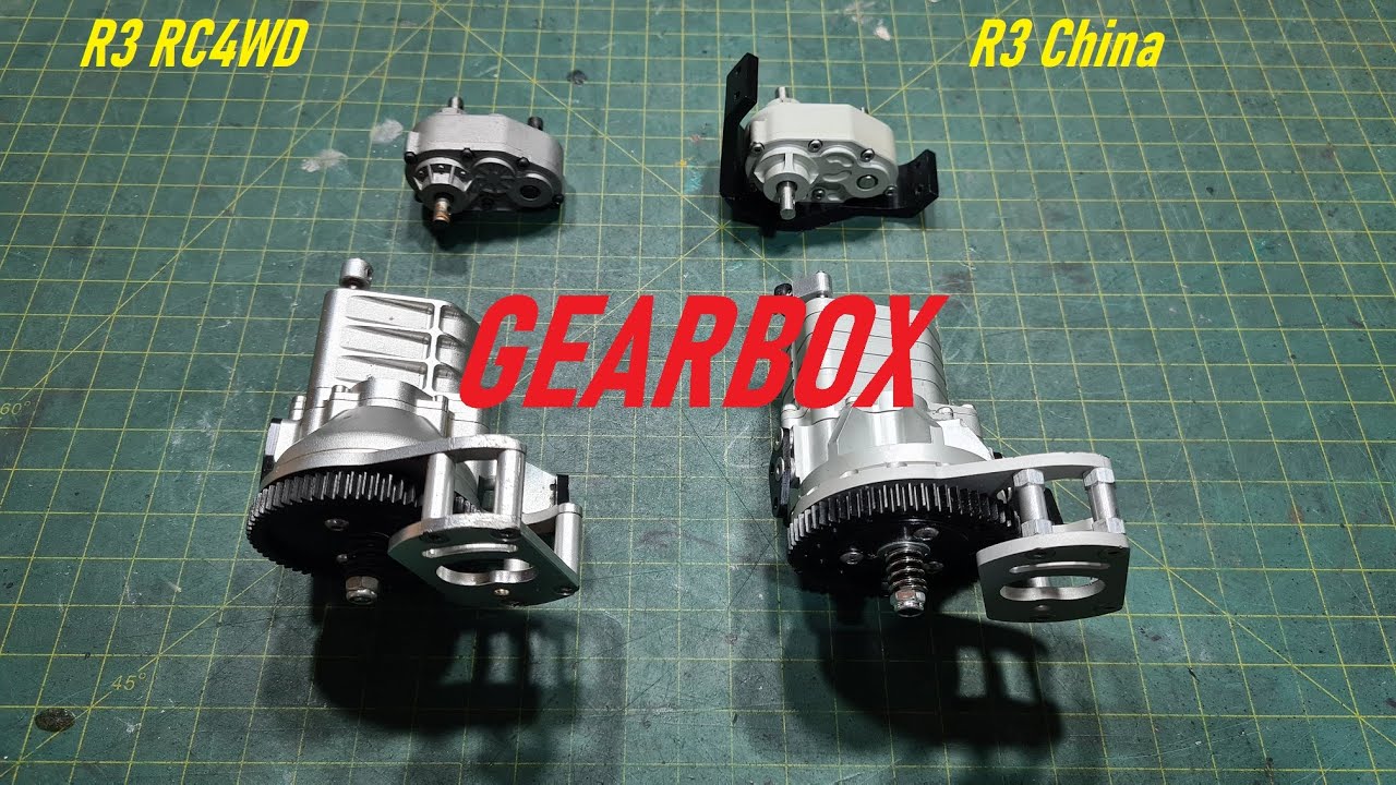 Gearbox R3 RC4WD vs R3 China. Comparação #rc4wd #gearbox